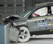 2015 GMC Acadia IIHS Frontal Impact Crash Test Picture